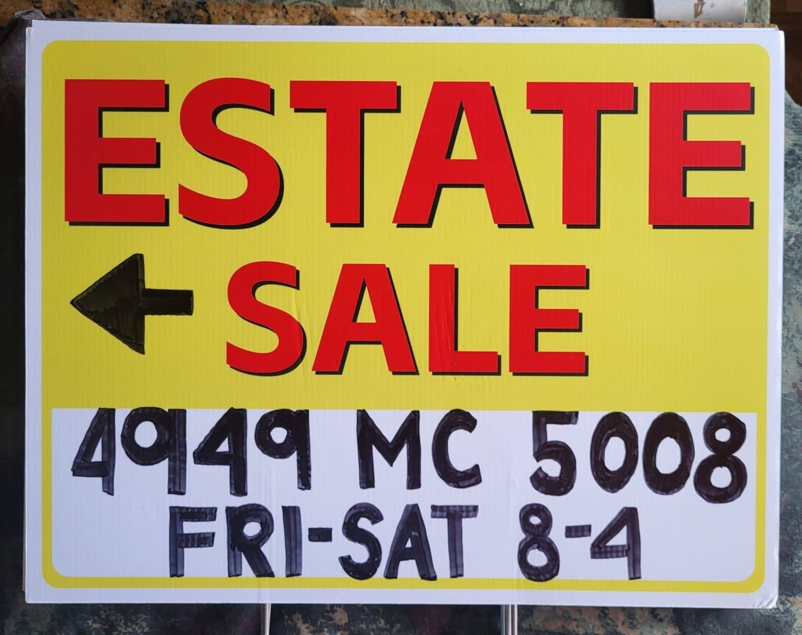Estate Sale Scheduled Near Yellville and Bruno
