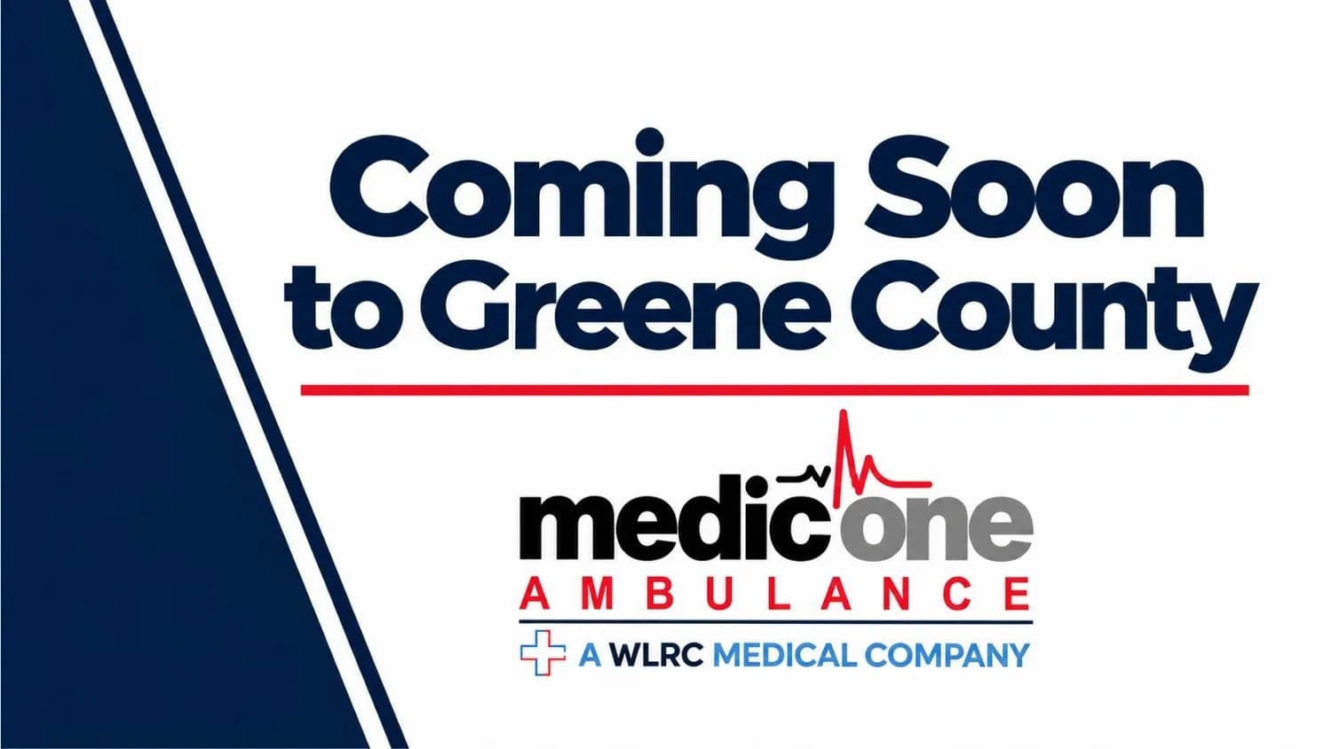 Medic One Announces Expansion into Greene County