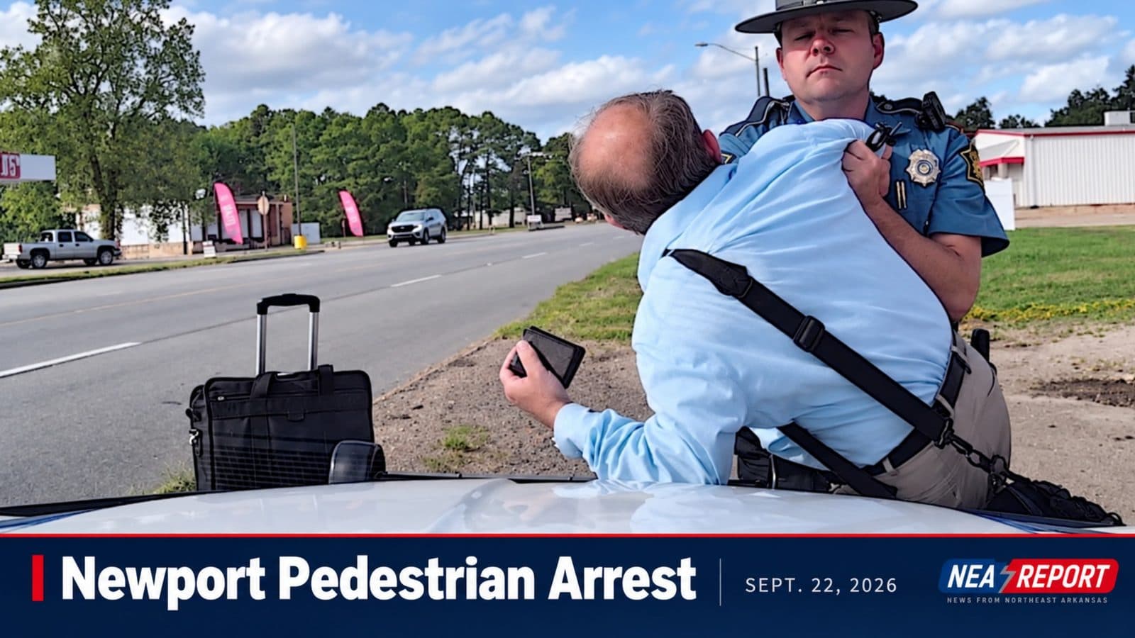 Pedestrian Arrested in Newport Following Dispute with State Trooper
