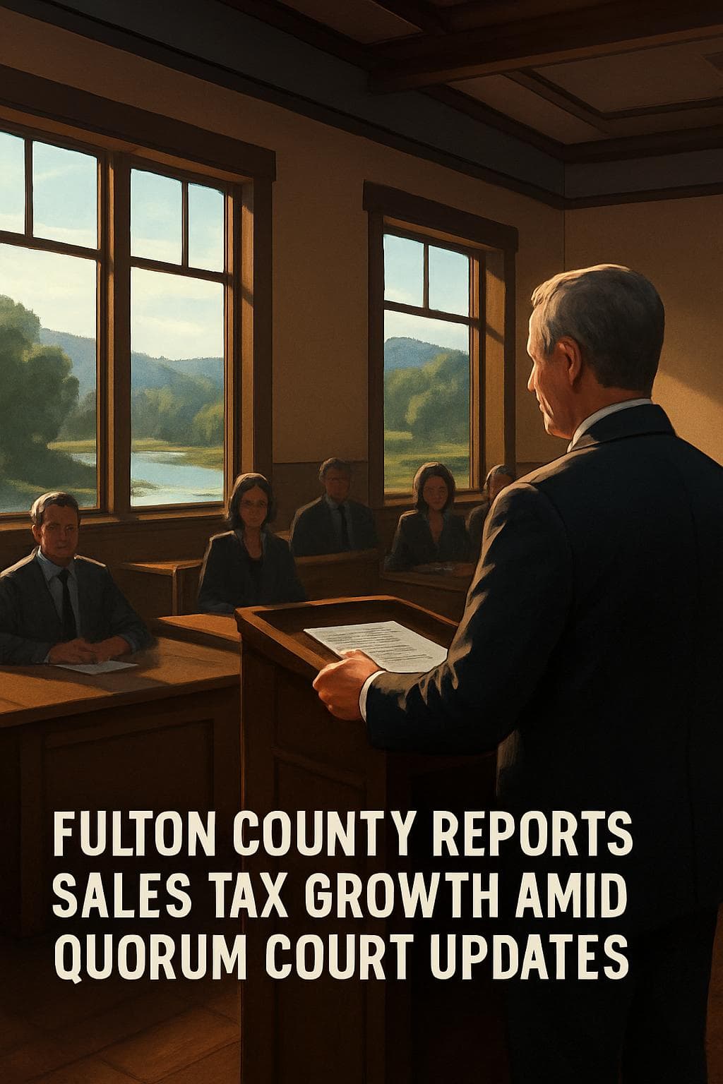Fulton County Reports Sales Tax Growth Amid Quorum Court Updates