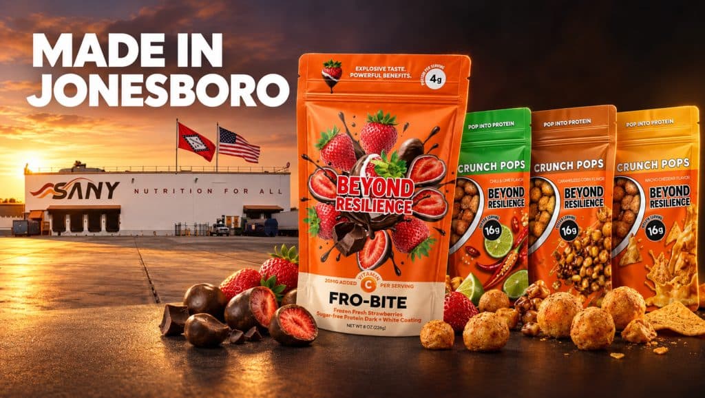 Jonesboro Manufacturer SANY Unveils New Beyond Resilience Protein Snacks