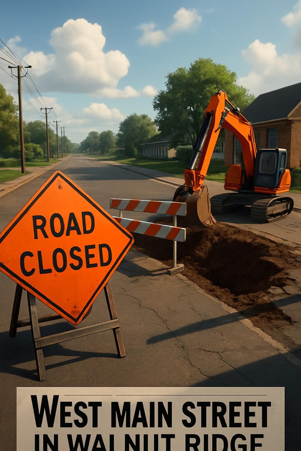 West Main Street in Walnut Ridge to Close Thursday for Drainage Repairs