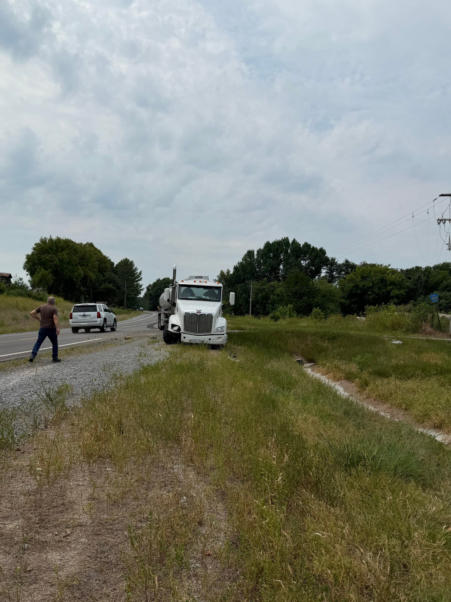 No Serious Injuries in Collision Between Semi and Pickup Near Saffell