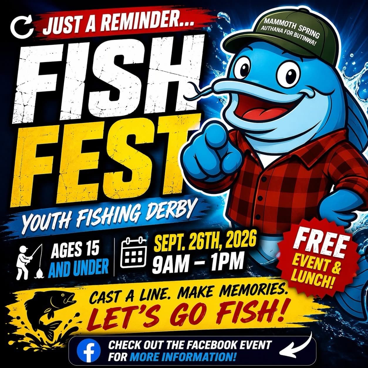 Fish Fest Set for September 26 at Mammoth Spring National Fish Hatchery